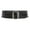 Black, variant on Women's 3" (75 mm) Wide Oval Tone-on-tone Stitching Edged Contour Belt
