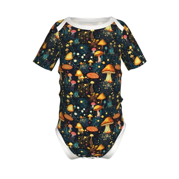 Zeuib Colorful Plants Mushroom Print Newborn Baby Romper Clothing,Infant Climbing Bodysuit,Baby Clothes Outfit For Boys And Girls-3 Months