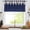 Blue, variant on Alishomtll Linen Button Farmhouse Valance Curtain,Black and White Buffalo Plaid Checked Pattern,Country Style 52"x 18"