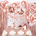 thumbnail image 4 of Hegbolke 18th Birthday Party Decoration Kit with Sash & Balloons, Rose Gold (52 Pack), 4 of 7