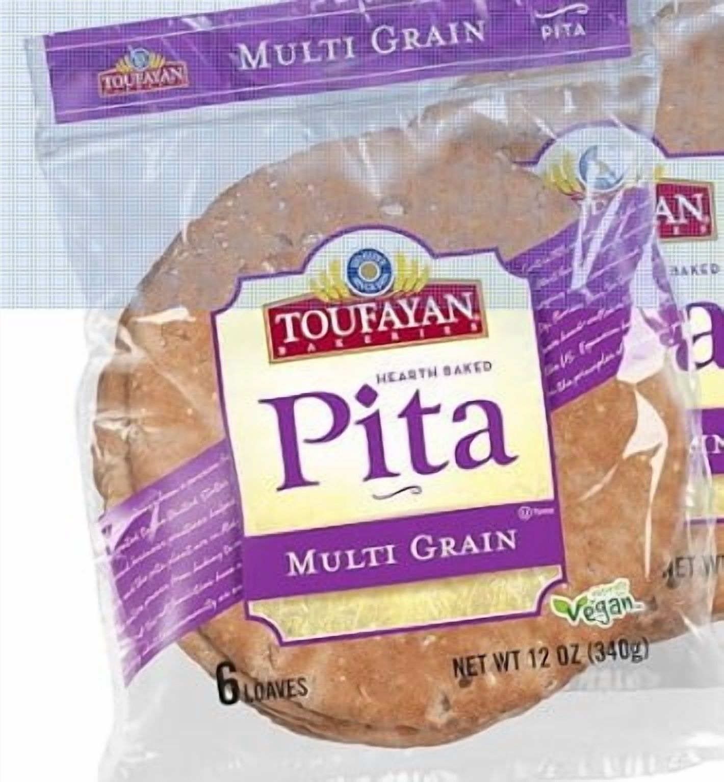 Toufayan 4 Assorted Pita Bread | Vegan | Kosher (4 Pack)