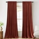 thumbnail image 2 of Cortinas Stangh de terciopelo rojo oxidado 132 x 213 cm (ancho x largo), 2 paneles, 2 of 8