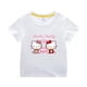 thumbnail image 4 of Camiseta de manga corta de algodón para niños de Hello Kitty, camisa de fondo para niños y niñas, ropa superior blanca de media manga de verano para bebés, 4 of 5