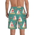 thumbnail image 3 of Yiaed Yachts And Buoys Print Men's Swim Trunks with Lining Quick Dry Sports Shorts Beach Shorts Boardshorts-X-Large, 3 of 5