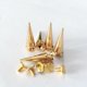 thumbnail image 4 of 10pcs Remaches de Puntas Clavos de Cono para Decoración Bolsas de Bricolaje Oro Hugo Cone Stud Rivet, 4 of 7