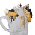 thumbnail image 2 of Realistic Mini Pug Dog Figurine Hanging on Cup Rim DIY Fairy Garden Accessory, 2 of 11