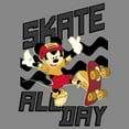 thumbnail image 2 of Boy's Mickey & Friends Mickey Mouse Skate All Day  Performance Graphic Tee Charcoal Heather X Large, 2 of 4