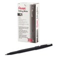 thumbnail image 1 of Bolígrafo Pentel Rolling Writer Punta Cojín 0.8mm Tinta Negra Paquete de 12, 1 of 4