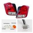thumbnail image 4 of Factory Style Rear Tail Lights Brake Lamps Assembly Compatible with Chevy Trax 2013-2022, Driver Left Side and Right Passenger Side Chrome Housing Red Lens, 4 of 7