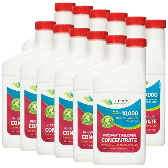 Orenda Technologies PR-10000 Phosphate Remover Concentrate, Pool and Spa, 12 Pack, 1 Pint