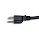 thumbnail image 3 of Cable de alimentación Cablelera ZWACPEAD-10 3m 15A 125V Negro, 3 of 4