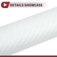 thumbnail image 5 of Unique Bargains White Carbon Fiber Pattern Protective Car Wrap Film 22ft x 5ft Exterior Interior Vinyl Wrap Cover 5.5mil 1 Pc Universal, 5 of 6