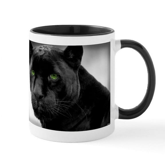 CafePress - Black Panther Mugs - 11 oz Ceramic Mug - Novelty Coffee Tea Cup