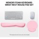 thumbnail image 2 of NegroSet De Muñequeras Rosa Con Teclado De Espuma Viscoelástica Y esquí esquí Gafas de esquí, 2 of 5