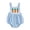 Blue, variant on Baby Boy Girl Easter Outfit Newborn Bunny Romper Cute Infant Rabbit Bowtie Overalls Jumpsuit Summer Spring Clothes