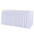 thumbnail image 2 of 4FT/6FT/9FT/14FT Tablecloth Polyester Pleated Table Skirt Frilly Tablecloth For Wedding Birthday Party Baby Shower Bridal Shower Table Decoration, 2 of 9