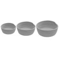 thumbnail image 2 of 3 cestas de cuerda de algodón para artículos diversos, redondas y multiusos para habitación infantil. Gris claro, 2 of 9