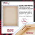 thumbnail image 3 of U.S. Art Supply 18" x 24" Gallery Depth 1-1/2" Profile Stretched Canvas 3-Pack - Acrylic Gesso Triple Primed 12-ounce 100% Cotton Acid-Free Back Stapled, 3 of 8