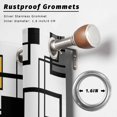 thumbnail image 5 of Outdoor Curtains for Patio Waterproof Yellow Black Lines Indoor/Outdoor Curtain Tiebacks Abstract Geometric Privacy Curtain Sun Block Grommet Drapes for Pergolas Gazebo Porch 2 Panel 54x108 Inch, 5 of 9