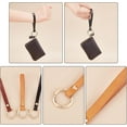 thumbnail image 2 of 3 Colors Genuine Leather Wristlet Strap 5.5 Inch Leather Keychain Wrist Strap Purse Wrist Lanyard Replacement Keychain Hand Strap with Alloy Clasp, 2 of 5