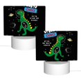 thumbnail image 2 of Haiem Space Dino Cartoon Black Pattern Acrylic Night Light Gift with 3 Color ModesTouch-Sensitive LED Lamp Perfect Gift for Mother's Day, Birthday, or Christmas, 2 of 9