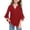 1-Red205, variant on WOYY Girls Loose Fit Glitter Mesh Blouse Petal Sleeves V Neck Shirt Tunic Top, Sizes 3-14