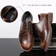 thumbnail image 2 of Hombre Oxford Cordones Zapatos de Cuero Hechos a Mano Moda Negocios Cómodo Al Aire Libre Oficina Senderismo Zapatos Casuales Xishao ropa, 2 of 2