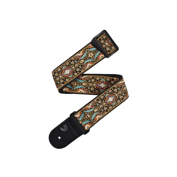 D'Addario Eco-Comfort Persian Woven Guitar Strap, Black