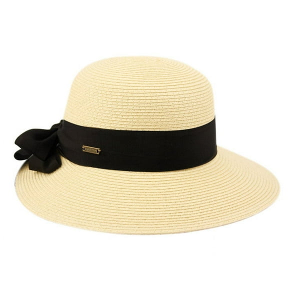 Women's Straw Cloche Sun Hat
