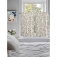 thumbnail image 3 of Spring Floral Bathroom Window Curtain, Watercolor Flowers Leaves Tree Branches Beige Light Filtering Coffee Kitchen Curtains, Bedroom Living Room Curtains 2 Panel 84"x54", 3 of 6