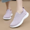 thumbnail image 2 of Rokment Orthopedic Slip on Walking Shoes for Women 2026 Spring Fall Knit Comfortable Arch Support Driving Work Nursing Tennis Loafers Seniors Jogging Workout Flat Light Purple Size 6.5, 2 of 7