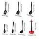 thumbnail image 3 of Utensilios de cocina, accesorios de cocina, juego de siete espátulas de silicona resistentes al calor y aptas para uso alimentario, para sartenes antiadherentes. Incluye espátula, cucharón, colador y, 3 of 6