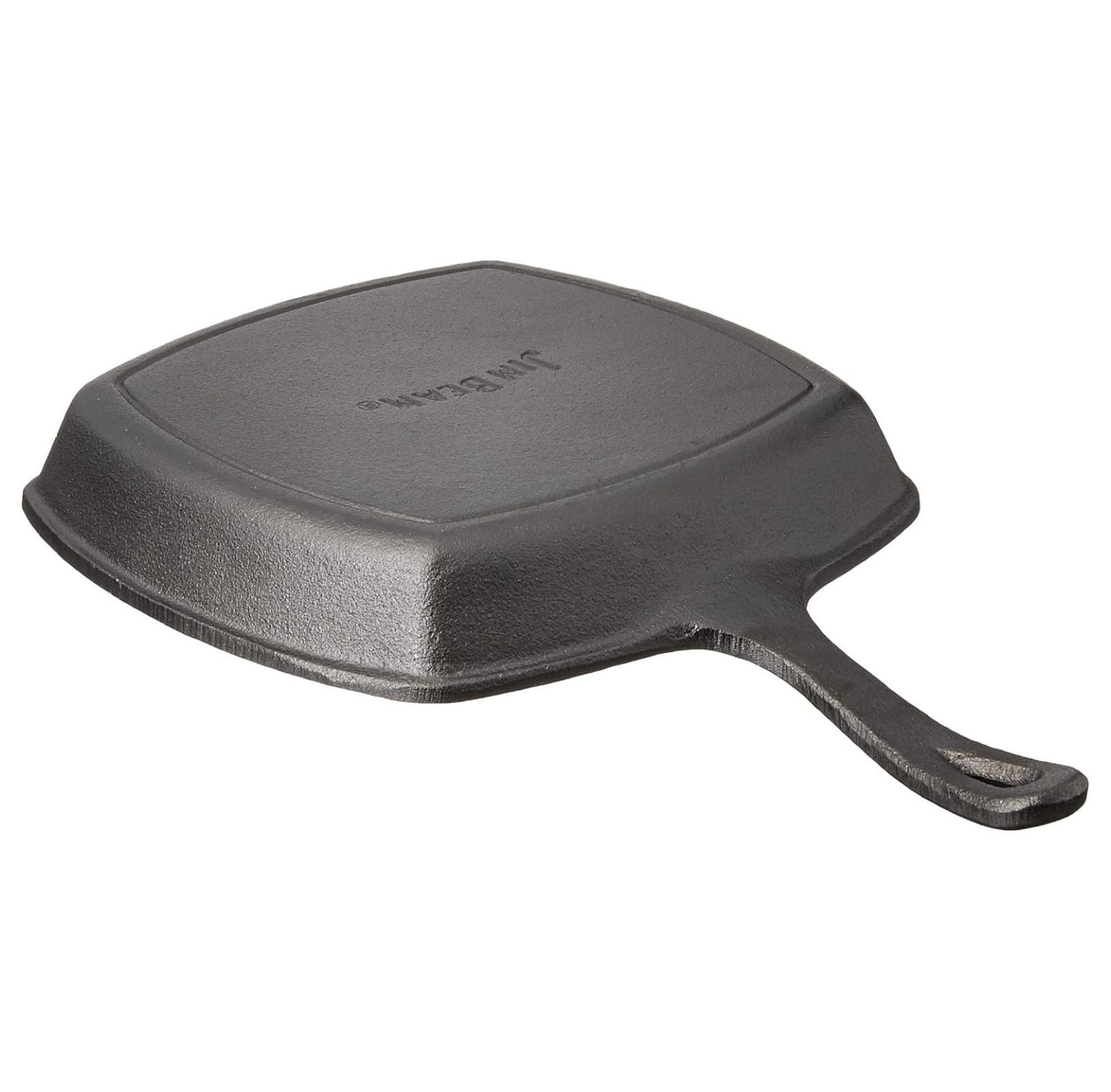 JB0217 10.5" Pre Seasoned Cast Iron Square Skillet for Grill, Gas, Oven, Electric, Induction and Glass, Black