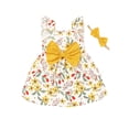 thumbnail image 1 of LAPAKIDS Infant Toddler Baby Girls Sleeveless Floral Party Swing Dress 6-9 Months, 1 of 7