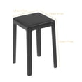 thumbnail image 3 of USHOBE 2Pack Simulation Stool Model Black Plastic Item For Courtyard Decor, 3 of 7