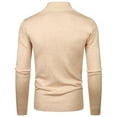 thumbnail image 5 of jsaierl Sweaters for Men Knit Mock Neck Solid Slim Top Shirt Long Sleeve Casual Warm Pullover Sweater, 5 of 5