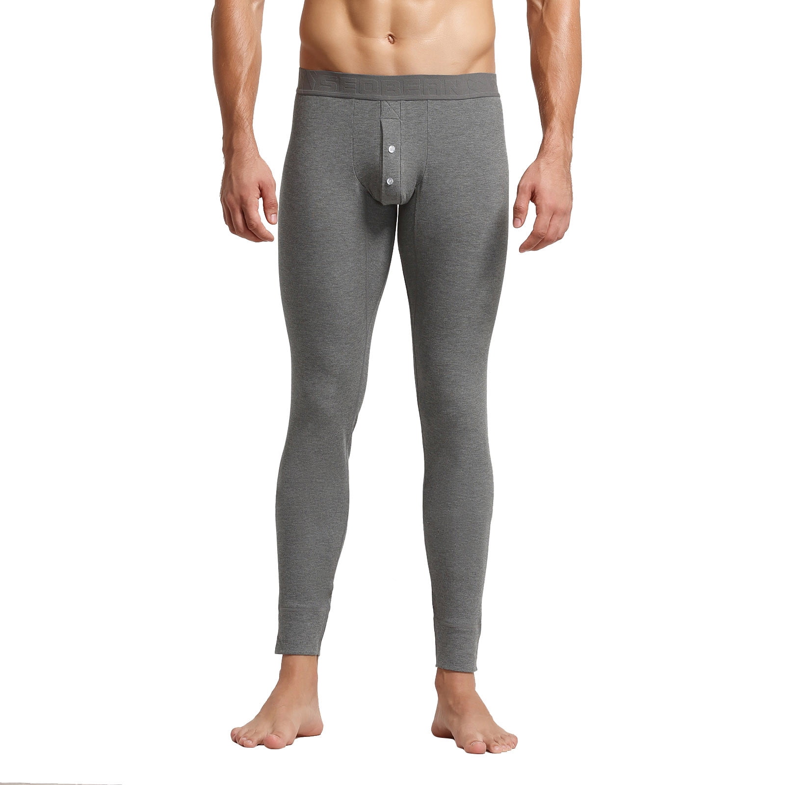 jsaierl Men's Solid Color Cotton Breathable Sports Comfy