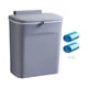 thumbnail image 3 of Cubo de basura colgante, cubo de basura de 10 l, impermeable, para puerta de armario, montado en la pared gris, 3 of 9