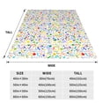 thumbnail image 3 of Honeii Education And Science Print Fleece Blanket - Throw Blanket for Bed, Sofa, Couch, Camping, and Travel , Microplush Ultra Soft Warm Blanket-50"x40", 3 of 7