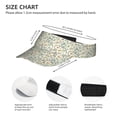 thumbnail image 2 of Kdxio Bicycles And Boards Print Sun Visor Hat Golf Visor Adjustable Velcro Outdoor Sports Cap for Men Women, 2 of 6