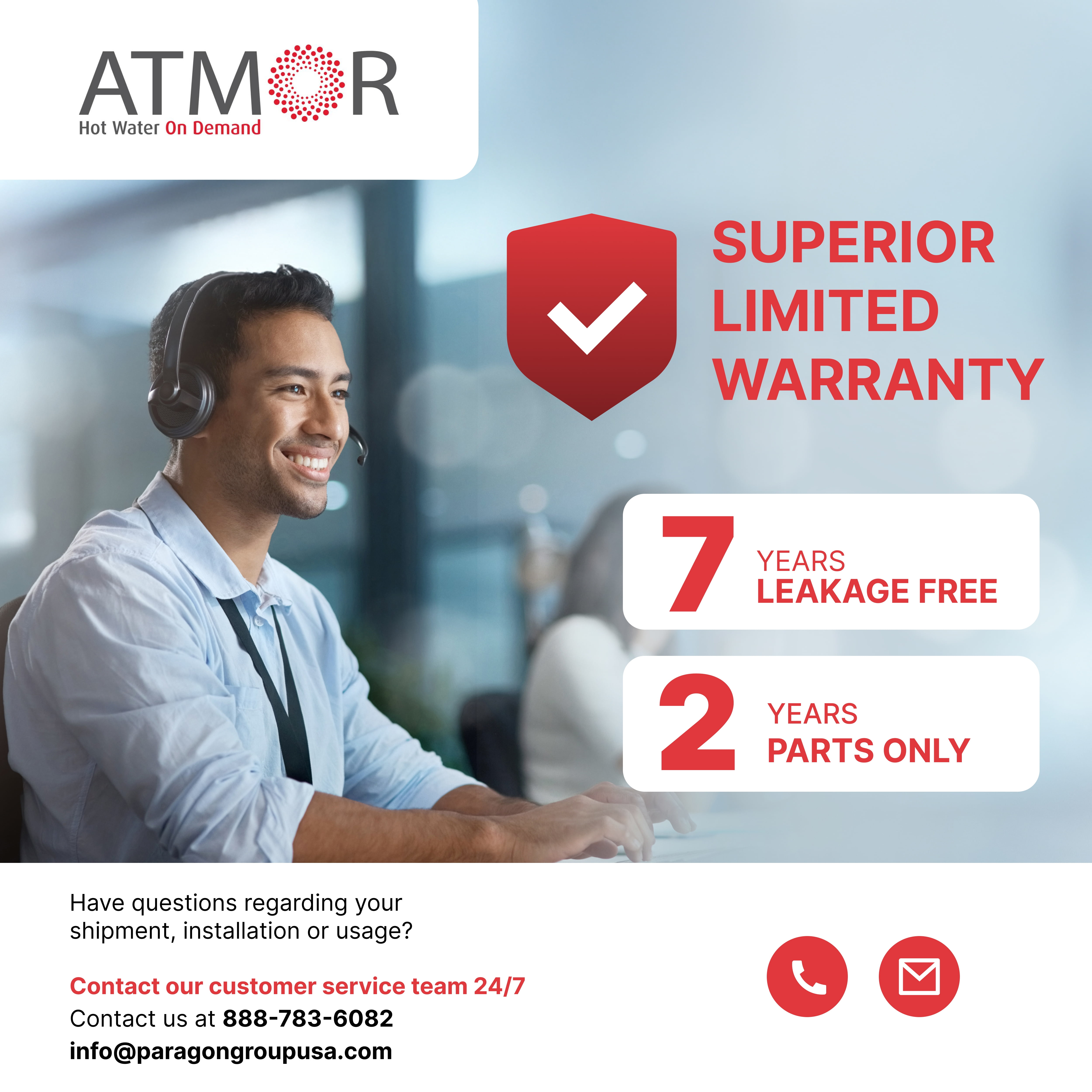 Atmor PRO XTP 29kW Self-Modulating Digital Electric Tankless Water Heater, 5.67 GPM
