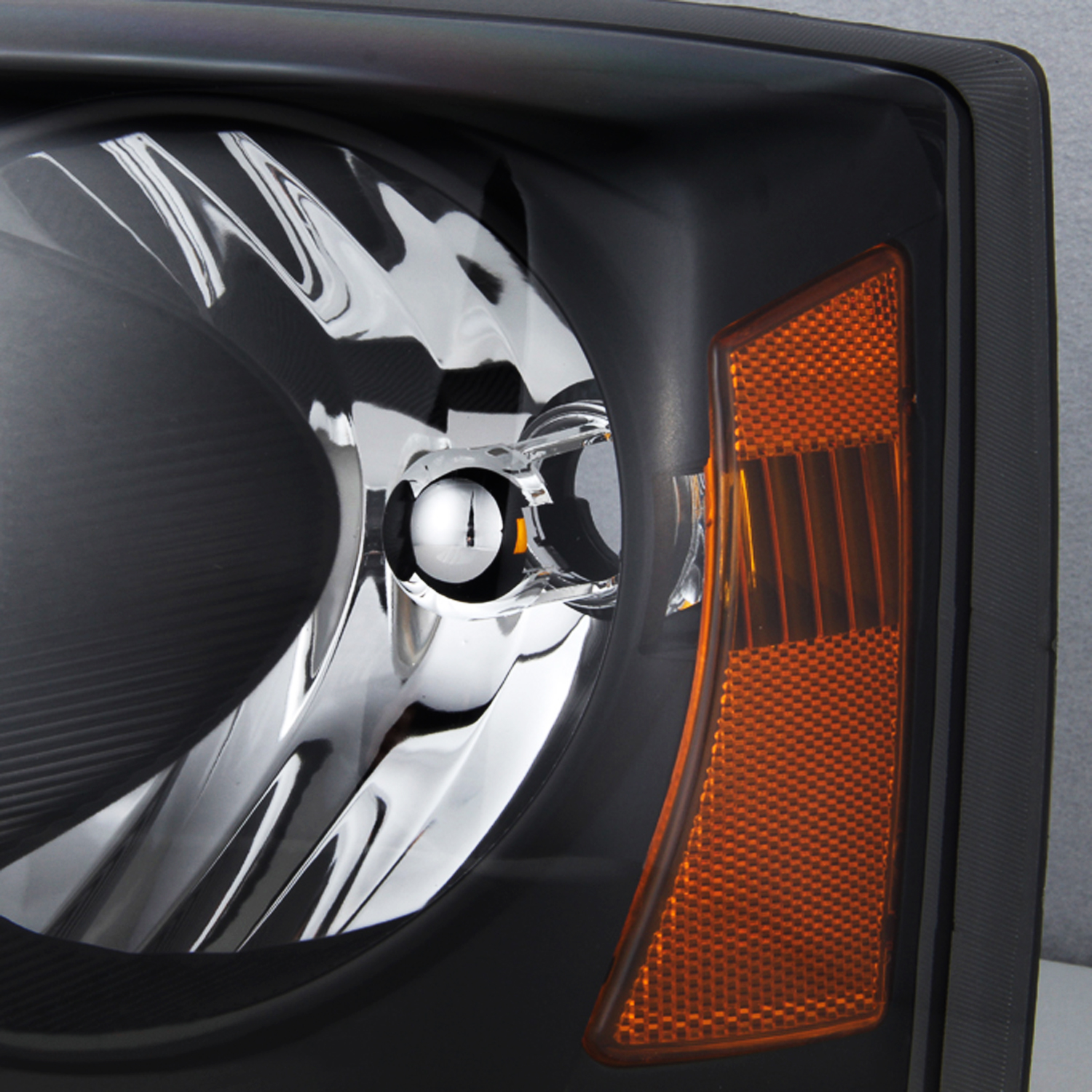 AKKON - For Dodge Dakota OE Replacement Black Bezel Headlights Driver/Passenger Head Lamps Pair New