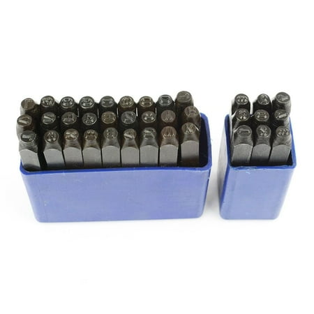 Letter Punch Set - Big Horn 19268 Letter And Number Punch Set Of 36 Piece 1/8 Inch