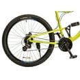 Titan Alpha 24Speed Alloy Men's Mountain Bike with Suspension, Lime