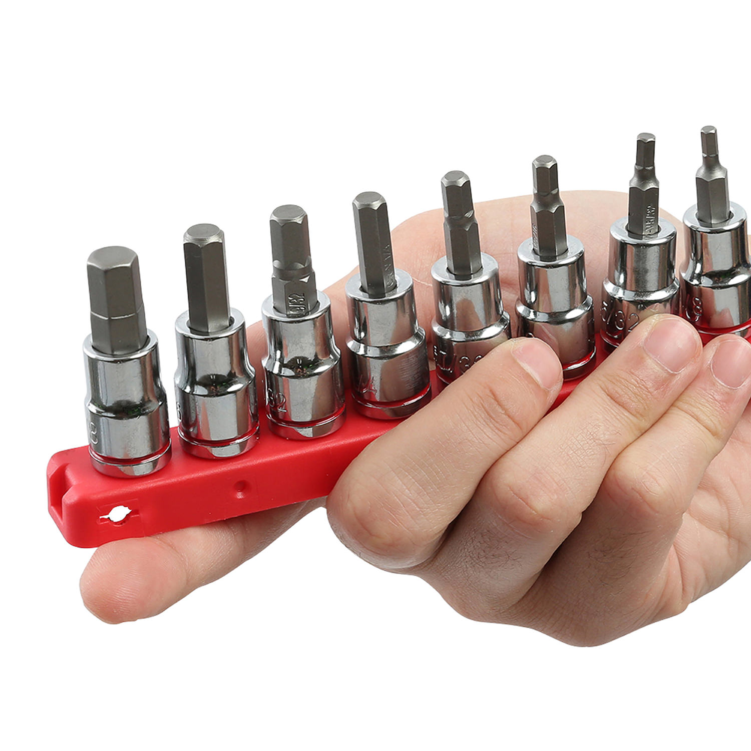 Hyper Tough 9-Piece SAE Hex Socket Set with 3/8-Inch Drive photo 5