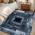thumbnail image 4 of Area Rugs 2.7'x5', 3D Optical Illusion Carpet for Living Room Bedroom Dining Room, Visual Trap Looks Like Holes Blue Throw Kitchen Rugs Non Slip Washable Rectangle Indoor Outdoor Rugs, 4 of 8