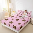 thumbnail image 4 of Feelyou Chic Stars Kids Twin Sheet Sets, Cheetah Leopard Print Bedding, 3pcs, 4 of 7
