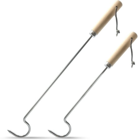Pigtail Food Flipper Fork - Sorbus Pig Tail Flipper – Great BBQ Tool & Meat Turner for Grilling Pigtails, Chicken, Steak, and Other Foods With Ease – Set of 2