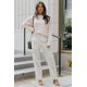 thumbnail image 3 of ABPHQTO Pantalones a rayas de cintura alta con fruncido para mujer, 3 of 5