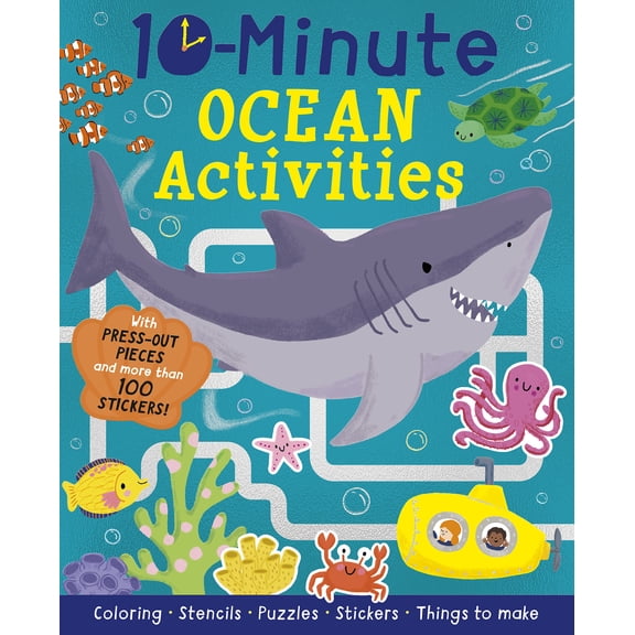 10-Minute Ocean Activities: With Press-Out Pieces and More Than 100 Stickers! (Paperback)